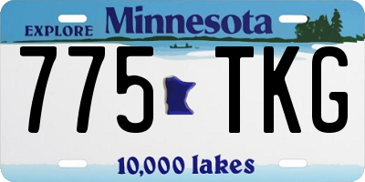 MN license plate 775TKG