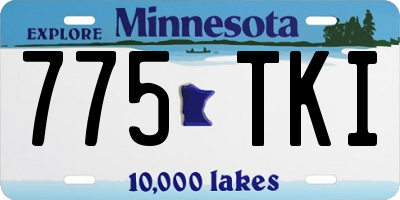 MN license plate 775TKI
