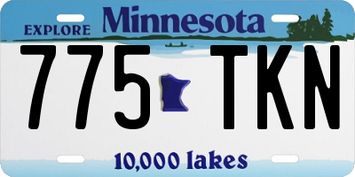 MN license plate 775TKN
