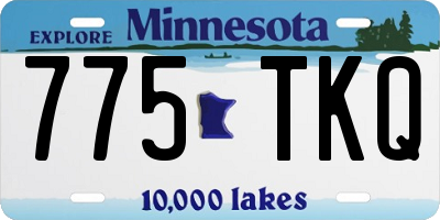 MN license plate 775TKQ