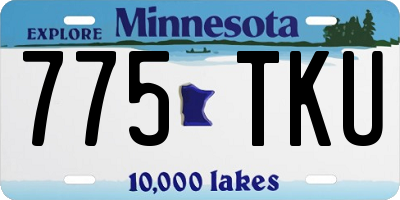 MN license plate 775TKU
