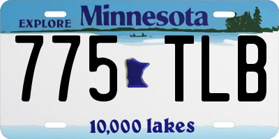 MN license plate 775TLB