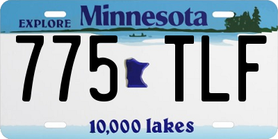 MN license plate 775TLF