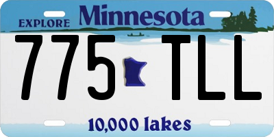 MN license plate 775TLL