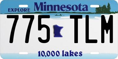 MN license plate 775TLM