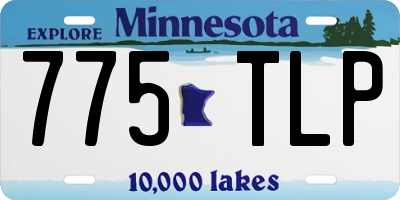 MN license plate 775TLP