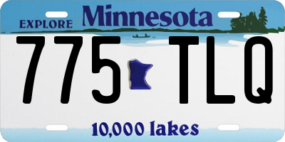 MN license plate 775TLQ
