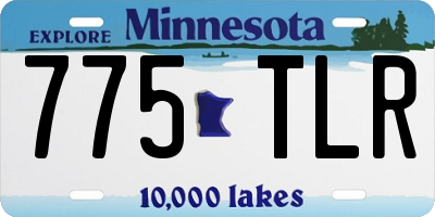MN license plate 775TLR