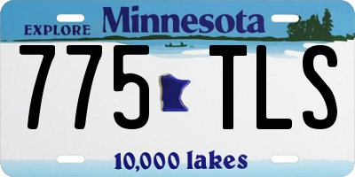 MN license plate 775TLS