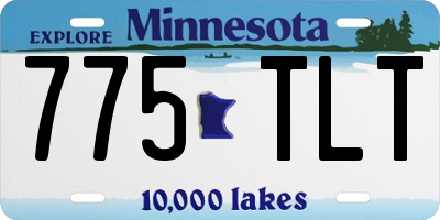 MN license plate 775TLT