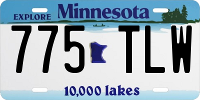 MN license plate 775TLW