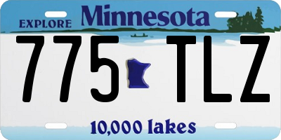 MN license plate 775TLZ