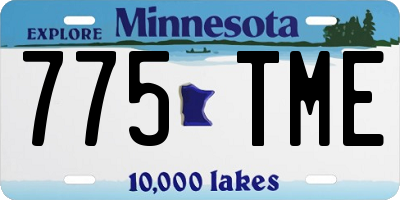 MN license plate 775TME