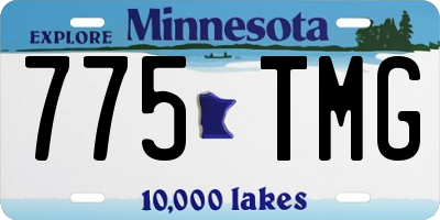 MN license plate 775TMG