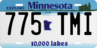 MN license plate 775TMI