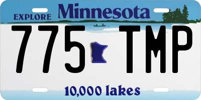 MN license plate 775TMP