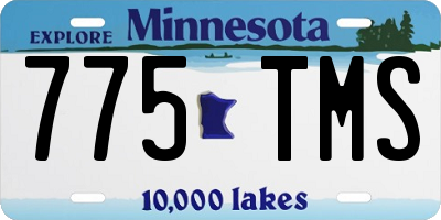 MN license plate 775TMS