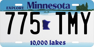 MN license plate 775TMY