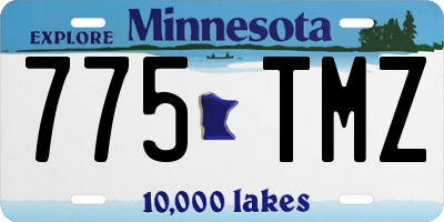 MN license plate 775TMZ
