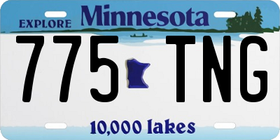MN license plate 775TNG