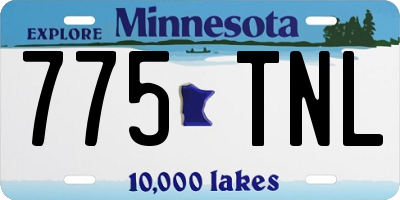 MN license plate 775TNL