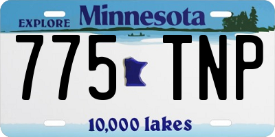 MN license plate 775TNP