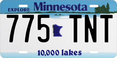 MN license plate 775TNT