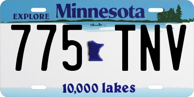 MN license plate 775TNV