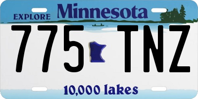 MN license plate 775TNZ