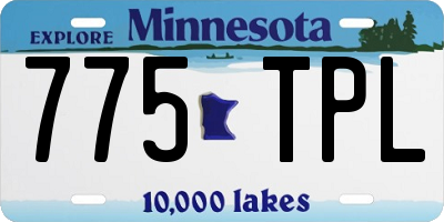MN license plate 775TPL