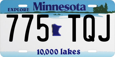 MN license plate 775TQJ