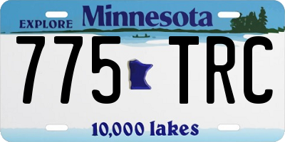 MN license plate 775TRC