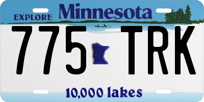 MN license plate 775TRK