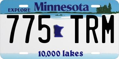 MN license plate 775TRM