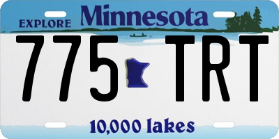MN license plate 775TRT