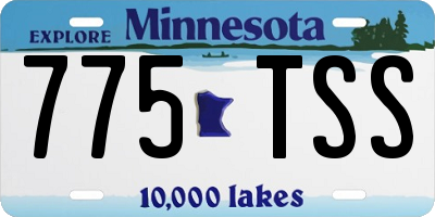 MN license plate 775TSS