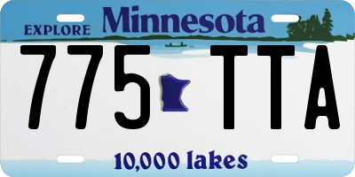 MN license plate 775TTA