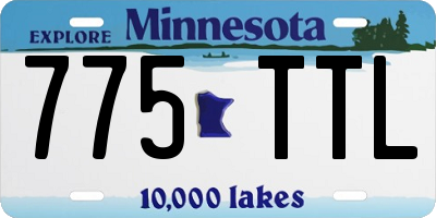 MN license plate 775TTL