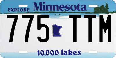MN license plate 775TTM