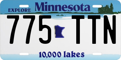 MN license plate 775TTN