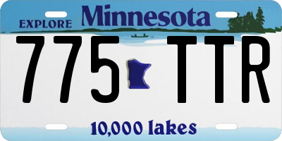 MN license plate 775TTR