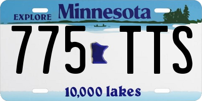MN license plate 775TTS