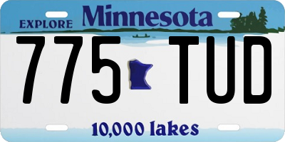 MN license plate 775TUD