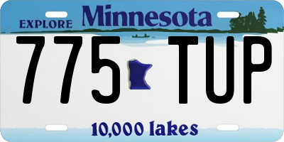 MN license plate 775TUP