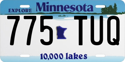 MN license plate 775TUQ
