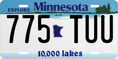 MN license plate 775TUU