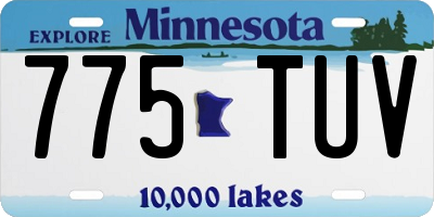 MN license plate 775TUV