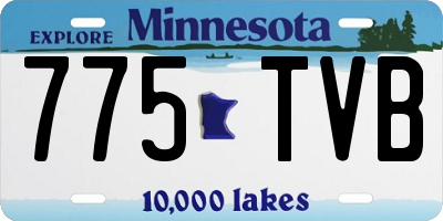 MN license plate 775TVB