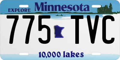 MN license plate 775TVC