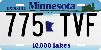 MN license plate 775TVF